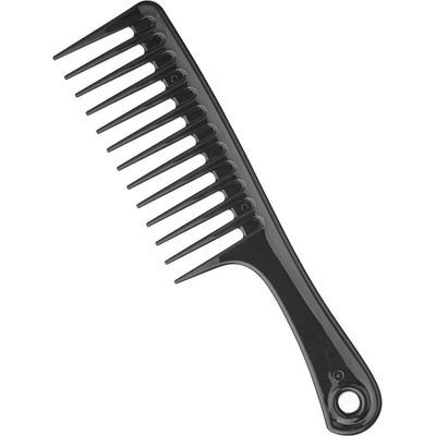 Xanitalia Hřeben Xan rozčesávací maxi velký s ručkou 13 zubů černá