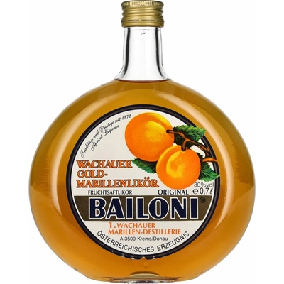 Bailoni Marhuľový Likér Zlatý 30% 0,7 l (čistá fľaša)