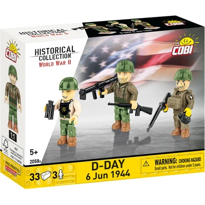 COBI 2058 3 figurky s doplňky D-DAY 1944