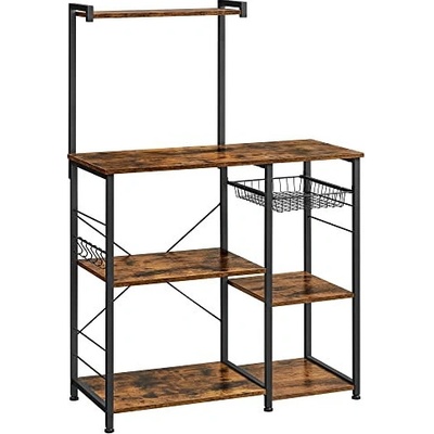 Goleto Stojací police do kuchyně 40 x 90 x 132 cm | Rustikální