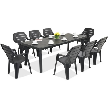 BICA Градински мебели Bergen/Marne за 8 души (BC437ANT + 8xBC27ANT)