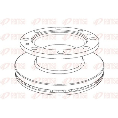 REMSA Brzdový kotouč Heavy Duty Brake Disc NCA1103.20