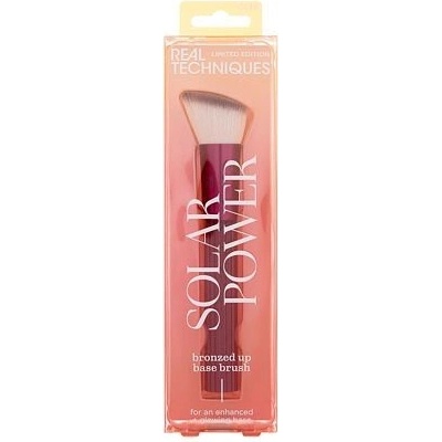 Real Techniques Face Glow Round Base Brush kosmetický štětec na podkladovou bázi korálová