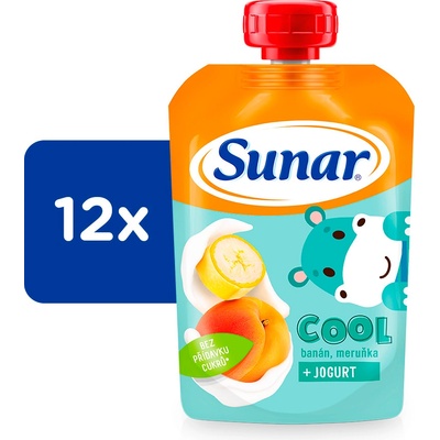 Sunar Cool banán meruňka jogurt 12 x 110 g – Zboží Mobilmania