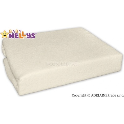 Baby Nellys Nepremokavé prestieradlo Ecru smotanové 60x120