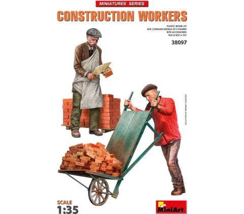 MiniArt Construction Workers w/ Accessories 1:35
