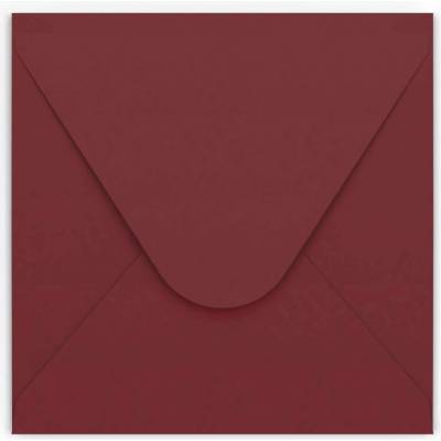 Bordové obálky - 110 x 110 mm - Burgundská