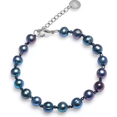 Lillian Vassago Perlový náramek zdobený gravírovanými korálky LLVY-SB009B