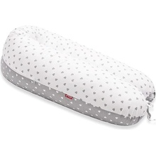 SCAMP Kojící polštář půlměsíc Little Heart White Grey