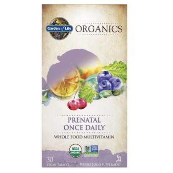 Garden of Life Prenatal Once Daily, мултивитамини за бременни жени, 30 зеленчукови таблетки