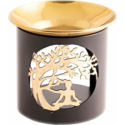 Nefertitis Kovová vykuřovací pícka s Bodhi stromem a Buddhou NF57803 - cca ⌀ 9 x 8,5 cm – Sleviste.cz