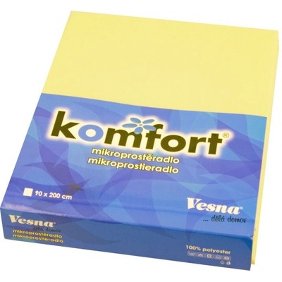 Vesna Prostěradlo Komfort MIKRO TC smetanové 90x200