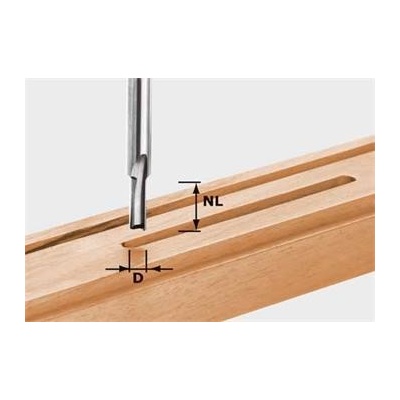Festool HW S8 D7/17 Drážková fréza HW, stopka 8 mm 490956