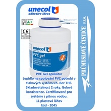 UNECOL lepidlo izolačních materiálů na potrubí PVC GEL 1L,