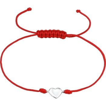 Bijutanki Гривна със Сребърна Висулка - Сърце