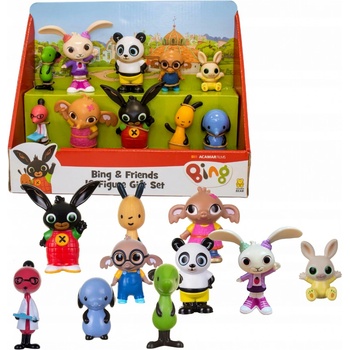 Set Personaggi Bing And Friends 10 Pezzi Bing - Set Of 10 Figures And All His Friends In One Pack Ping Pong Manga