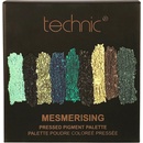 Technic paletka pigmentů v zelených odstínech Pressed pigment palette Mesmerising 6,75 g