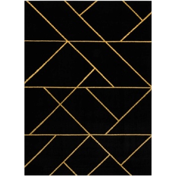 Dywany Łuszczów Emerald geometric 1012 Black and gold