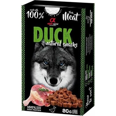 Alpha Spirit Dog Natural Snack Duck 80 g