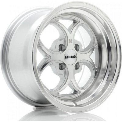 Klutch Wheels SL2 8.5x15 4x100 ET17 silver machined Face
