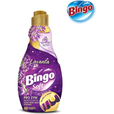 Bingo Омекотител с аромат на Лавандула, 1, 44л, 60 пранета
