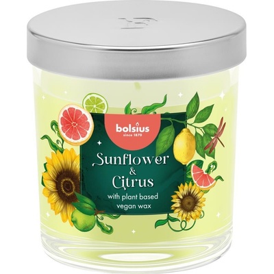 Bolsius Floral Fusion Slnečnica a Citrus 80/72 mm