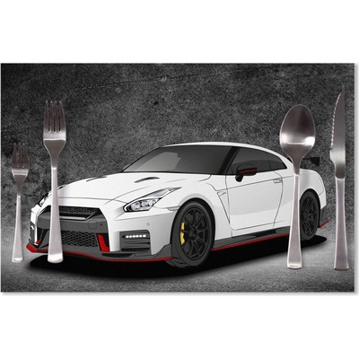 Sablio Prestieranie Nissan GTR 35 Sivý 40x30cm