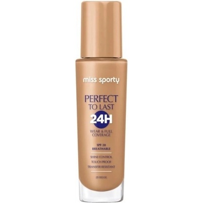 Miss sporty Perfect to Last 24H Dlhotrvajúci make up 25 Beige 30 ml