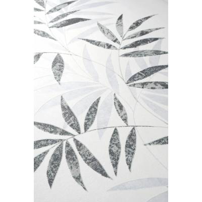 Erismann B10607-15 vliesová Bambusová tapeta s černými a bílými listy, rozměry 10,05 x 0,53 m