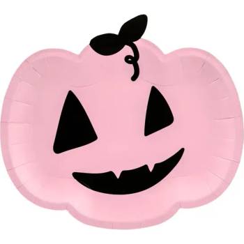 Image 1 of PartyDeco Хартиени чинии - Розова тиква 25 х 22 см, 6 бр