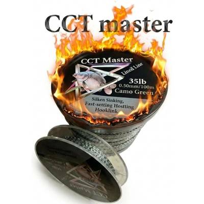 CCT Master návazcová šňůra Hooklink Camo Green 35lb 15,9kg 20m