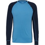 Stoic Мъжко мериносово термобельо Stoic Merino180 BengtSt. L/S Merino base layer - Summer Blue / Dark Navy (015-2080-2013)