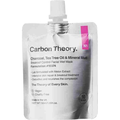 Carbon Theory Charcoal Tea Tree Oil & Mineral Mud maska pre problematickú pleť 50 ml