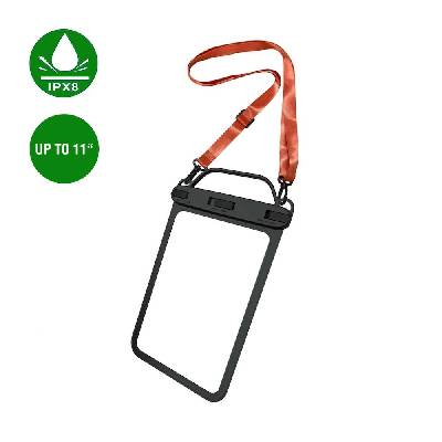Active Pro Stark Universal Waterproof Case IPX8 - универсален водоустойчив калъф за смартфони до 11 инча (черен-прозрачен)