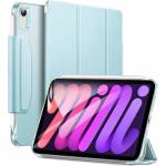 ESR Ascend Trifold Case - полиуретанов калъф с поставка за iPad mini 6 (2021) (светлосин)