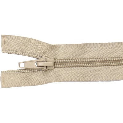 Pro Háčkování Spirálový zip dělitelný 80 cm kapučíno