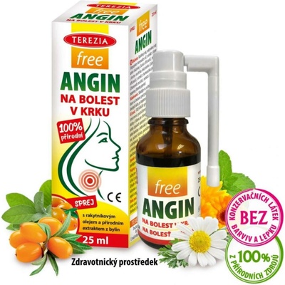 Terezia Company FreeANGIN spray na bolest v krku 25 ml