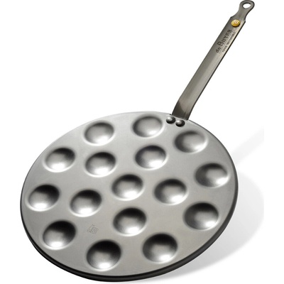 Pánev na lívance MINERAL B 27 cm, na poffertjes uhlíková ocel, de Buyer
