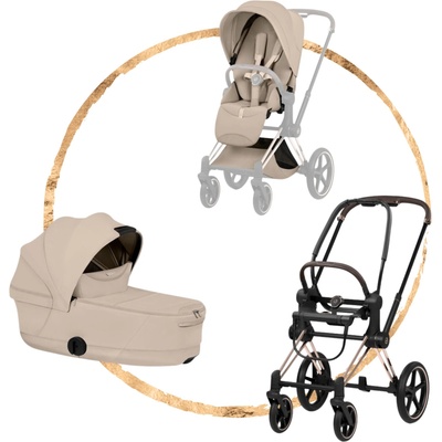 Cybex Kombinovaný Priam Style Rosegold Cozy Beige 2026