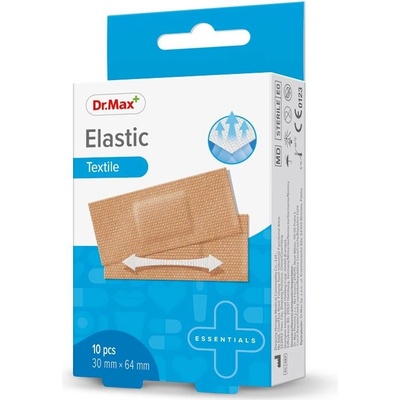 Dr. Max Elastic Textile 30 mm x 64 mm náplast 10 ks