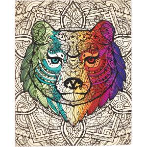PIECEZZ Дървен пъзел Piecezz, 40 части - Мечка (P1392)