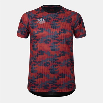 Umbro Тениска Umbro Men's Pro Short-Sleeve Performance T-Shirt - Black/Camo