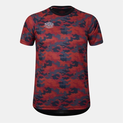 Umbro Тениска Umbro Men's Pro Short-Sleeve Performance T-Shirt - Black/Camo