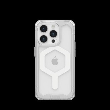 Urban Armor Gear Кейс UAG Plyo за iPhone 15 Pro, съвместим с MagSafe, (ice-white) (KXG0074497)