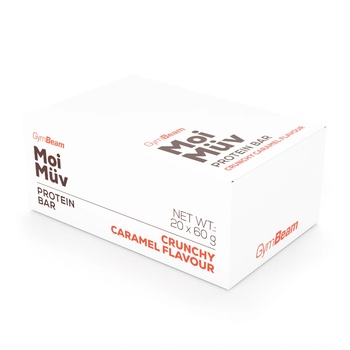 GymBeam Протеинов бар MoiMüv 20 x 60 g хрупкав карамел