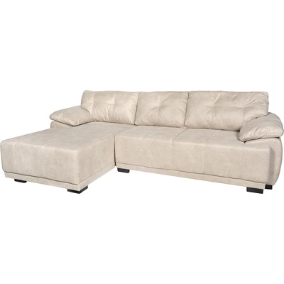 TEDIVA Ляв ъглов диван gusto с механизъм за сън и ракла - бежово-сив (mmgei22lm-val752)