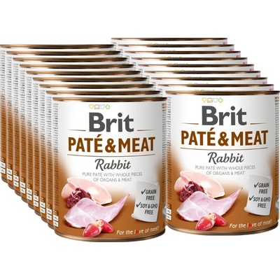 Brit Paté & Meat Králik 18 x 800 g