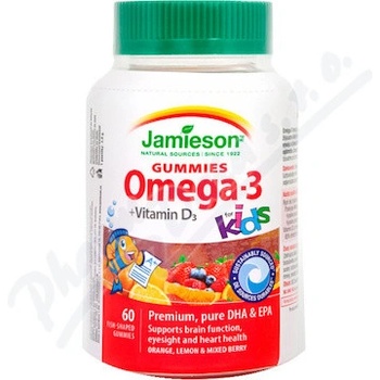 Jamieson Omega-3 Gummies Kids želatínové pastilky 60