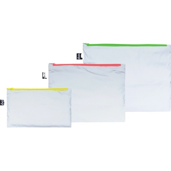 LOQI Чантички за кръста LOQI Neon със светлоотразително покритие 3 бр (ZP.RE.NE)