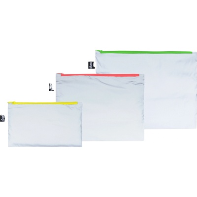 LOQI Чантички за кръста LOQI Neon със светлоотразително покритие 3 бр (ZP.RE.NE)